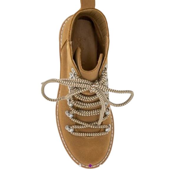 Splendid Gabbie suede lace-up hiking‎ lug sole combat boots size 7.5 new!! - Picture 9 of 11